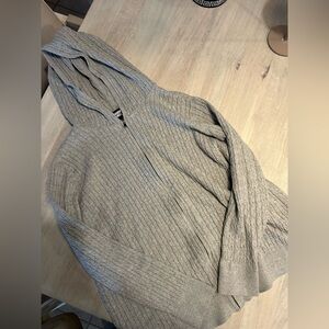Lands End Cable Knit zip up sweater